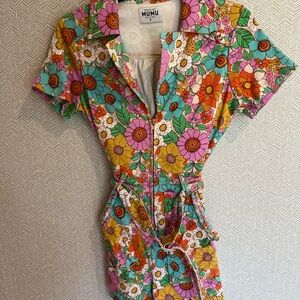 Show Me Your MuMu Colorful Floral Romper
